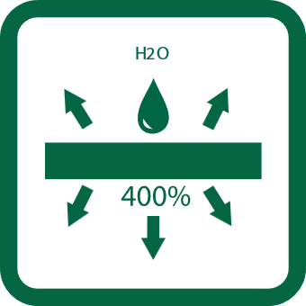 Увеличение в объеме до 400%